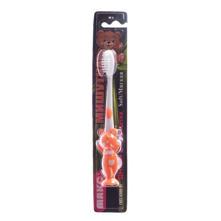 Toothbrush mod children's tinsel art 81 two -component handle, soft stubble, with suction-1