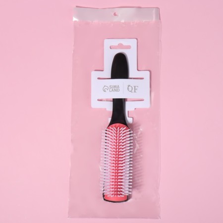 Massage comb, 4.5 × 19 cm, black/pink color-3