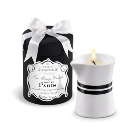 Candle - Aroma Massage Paris, Vanilla and Sandal, 190 g