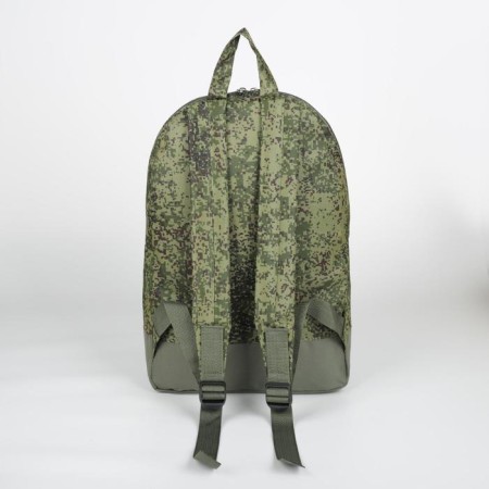 Male backpack on lightning, external pocket, “ZFTS”, Camouflage color/Haki-1