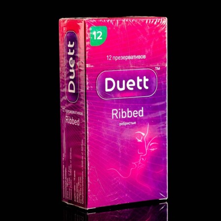 Duett Ribbed Condom 12 pcs.