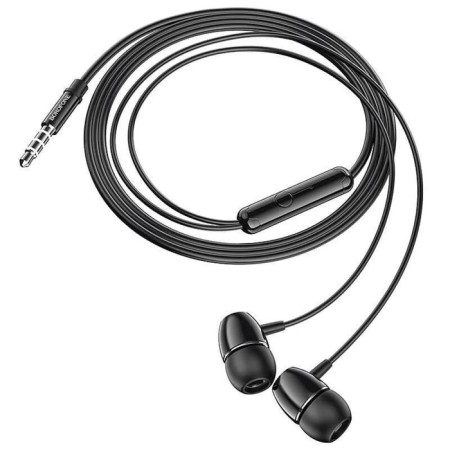 Headphones Borofone BM57 Platinum, vacuum, microphone, jack 3.5 mm, cable 1.2 m, black-2