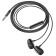 Headphones Borofone BM57 Platinum, vacuum, microphone, jack 3.5 mm, cable 1.2 m, black