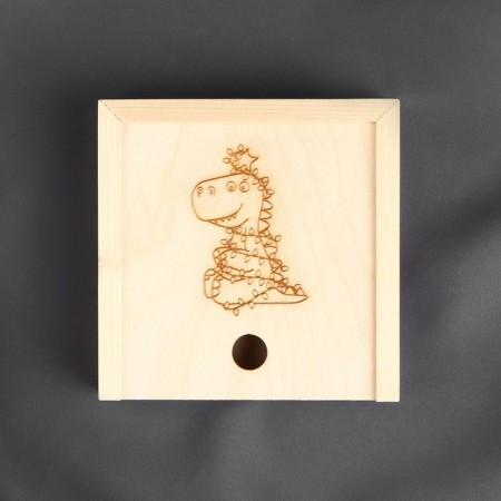 Organizer for needlework "Dragosh", wooden, 1 department, 13 × 13 × 3 cm-3