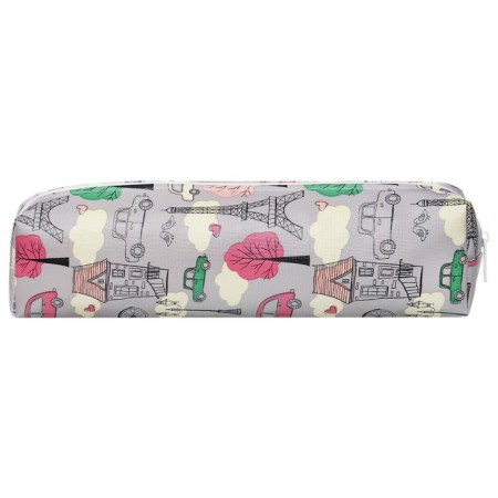 School Penal on the zipper "Paris" Calligrata, gray-2