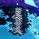 Baby backpack for a boy with sequins "Rocket in Cosmos", 23 × 28cm