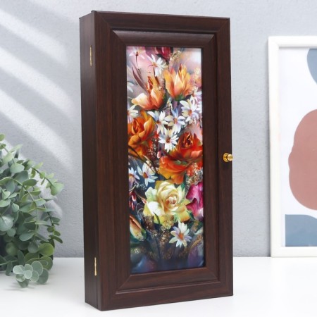 Key "Flower composition" Wenge 16x31 cm mix-8