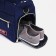 Sports bag with zipper, shoes, long belt, blue color