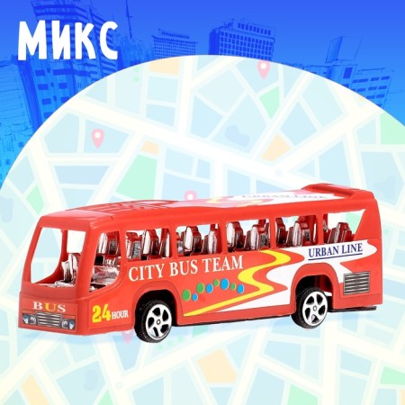 Bus inertial "City Tour", Mix colors-3