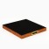 Plastic rectangular tray with a mirror "Strokes", 37 x 37 x 4.5 cm Soldier