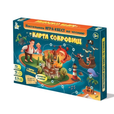 Board game-quest game "Treasure Map"