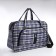 Road bag with lightning, outer pocket, long belt, blue/white color