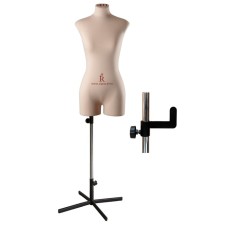 Portnovsky female Victoria mannequin, premium set, size 54, beige color, stand