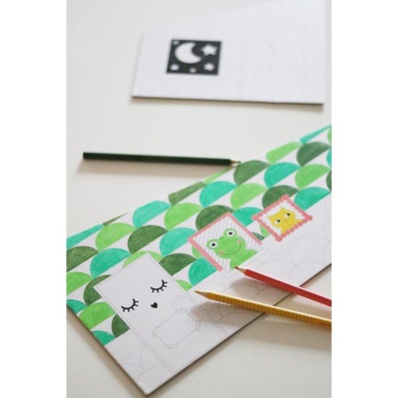 Game set of accessories for the puppet house "Creative wallpaper"-6