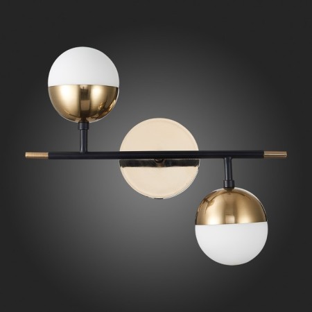 Sconces st. SL1507.421.02. Albero. 2x5 watts, G9, 4000K, 36x39.2 cm, black color-4
