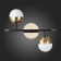 Sconces st. SL1507.421.02. Albero. 2x5 watts, G9, 4000K, 36x39.2 cm, black color