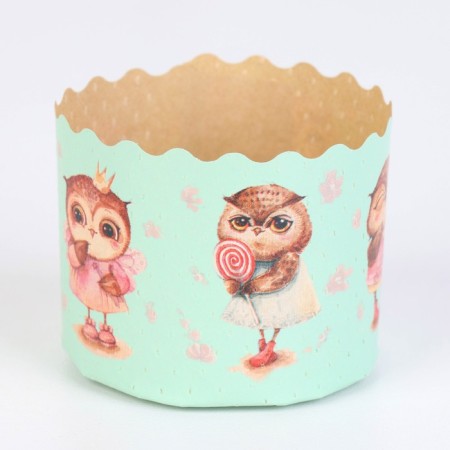 Paper form for cupcake, muffins and kulich "ovushkia" (packing 4000 pcs) 60x45mm-2
