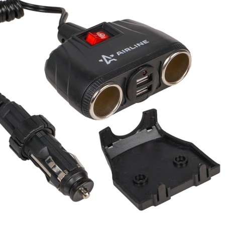 Lighting light, 2 nests, 2 usb, with a twisted cord, plug-fixer-3
