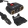 Lighting light, 2 nests, 2 usb, with a twisted cord, plug-fixer