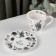 Tea steam porcelain "Mad tea", 440 ml, saucer d = 16.5 cm
