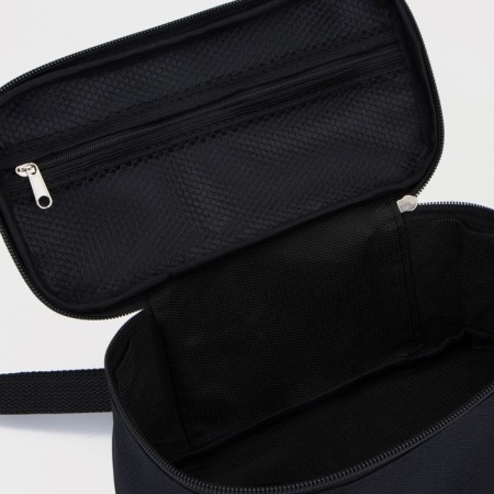 Cosmetic bag with lightning, black color-3
