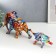 Souvenir Polystone "Elephant and Elephant" graffiti set 2x8.5x26 cm 8.8x5x17 cm