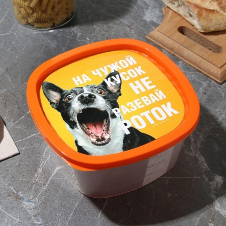 A set of containers "Animal Print", 4 pcs: 230 ml, 500 ml, 900 ml, 1550 ml-2