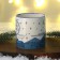 New Year: ceramic mug "Happy New Year" blue, 450 ml