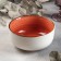 Ceramic sapphire salad, d = 15.5 cm, orange color