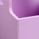 Kashpo - wooden box 13.5x13.5x30 cm lilac