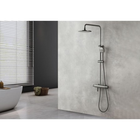 Lemark Bronx LM3772GM shower system, single -leaf, tropical shower, watering can-3