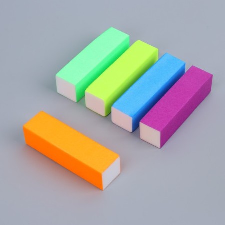 Batf sandpaper for nails "Neo", four -sided, 9.5 × 2.5 × 2.5 cm, color mix-2