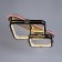 Cialogs with PDD "CRUZ" 2XLED 88W 3000-6000K RGB black gold 63x45x16cm