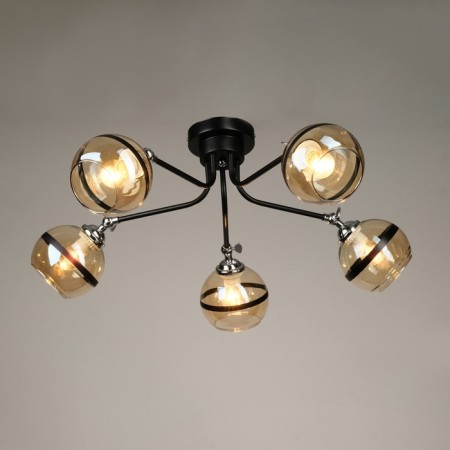 Causes "Craft" 5he27 40w Black-chromium 70x70x28 cm-1