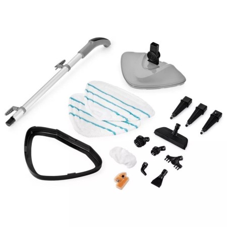 Steam mop KitFort KT-1047, 1500 W, 370 ml, cord 8 m, gray-orange-10
