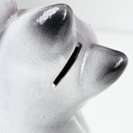 Piggy bank "Cat Hello" 25x14cm, gray-3