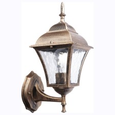 Sadovo-park lamp Feron PL611, IP44, E27, 60 W, 145x195x340 mm, color black gold