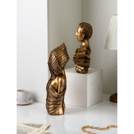 Set of figures "Woman Warrior", polystone, 42 cm, 2 pcs, the color of bronze-1