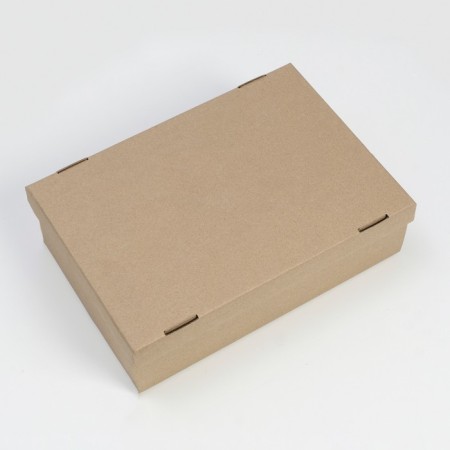 The box is folding, the lid is, brown, 30 x 20 x 9 cm-1