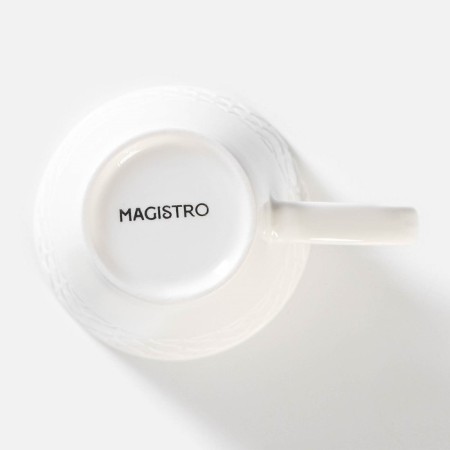 Porcelain tea magistro Argos, 220 ml, white color-3