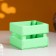 Wooden Kashpo 12 × 11 × 9 cm "odnushka light", two -strip, green giving beautifully