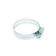 Chervyeric zein clamp, end-to-end carriage, diameter 32-50 mm, width 12.7 mm, galvanized