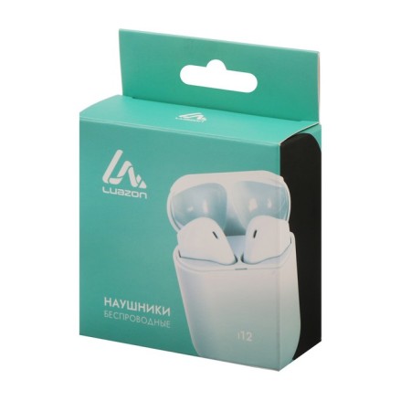 Wireless headphones Luazon i12, TWS, BT 5.0, 35/300 mAh, sensor, matte, green-7