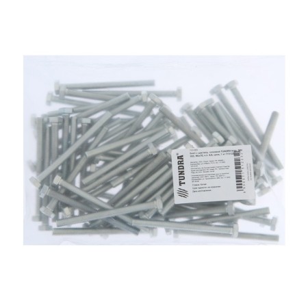 Bolt "Tundra Krep", with a hexagonal head, galvanized, Din933, M6x70 mm, 1 kg-3