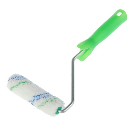 Mini-leaf "Akor", microfiber, 110 mm, handle d = 6 mm, d = 15 mm, pile 12 mm, for wood-1