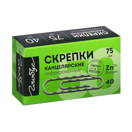 Office clerk Globus, 40 pcs., 75 mm, galvanized, corrugated-4