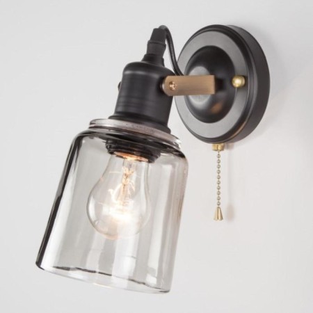 Sconces Astor, 1x60W E27, bronze color, black