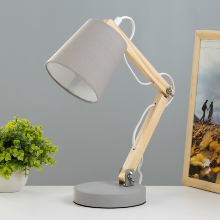 Bend table lamp E14 40W gray 22x14x42cm Risalux