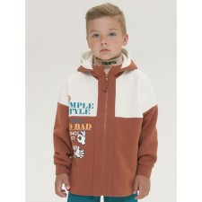Sweatshirt for boys, height 92 cm, ocher color