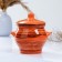 Ceramic pot for baking No. 6, 0.65l / 12x12cm, orange strip